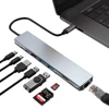 tebe USB Type-C Hub To 4K HDMI RJ45 USB SD/TD Card Reader PD Fast Charge 8-in-1 Multifunction Adapter For MacBook Pro 1