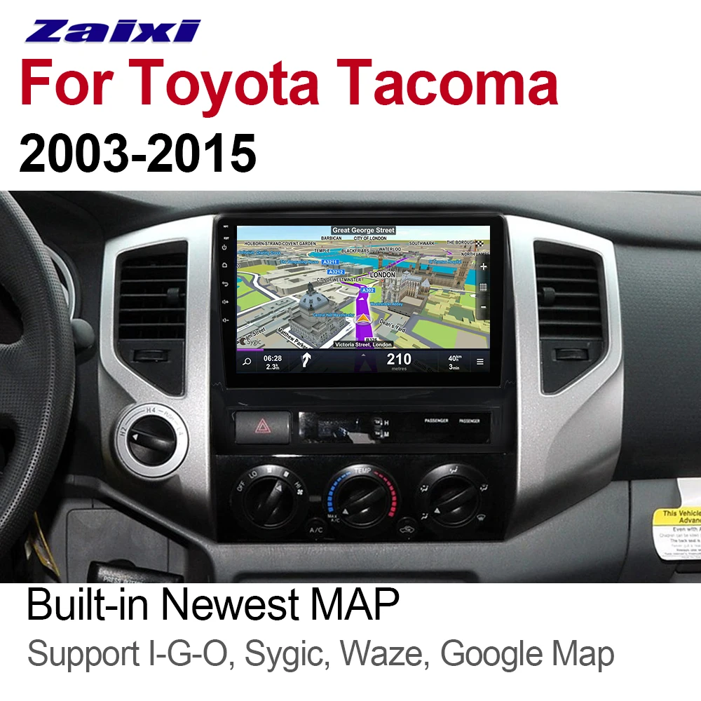 Автомобильный мультимедийный плеер ZaiXi 2 Din Android автомобильное радио для Toyota Tacoma