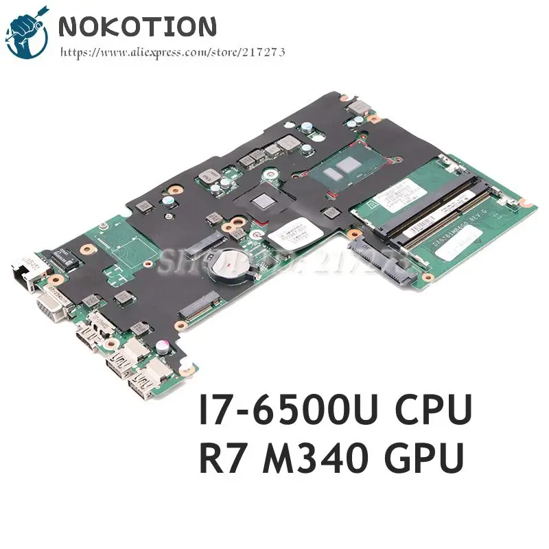 NOKOTION 830947-001 830947-501 830947-601 для ноутбука HP 430 G3 материнская плата DA0X61MB6G0 SR2EZ i7-6500U ЦПУ R7