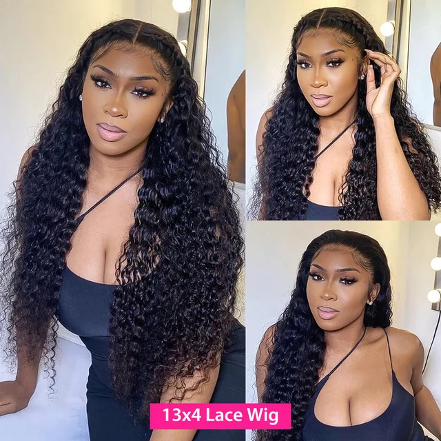 Water Wave Lace Front Wig 13×6 Lace Front Human Hair Wigs For Black Women 30 34 Inch Hd 360 Full Lace Wig Deep Wave Frontal Wig 4