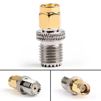 

Areyoushop 10Pcs SMA Male Plug To Mini UHF Female Jack Plug Straight RF Coaxial Adapter 50Ω