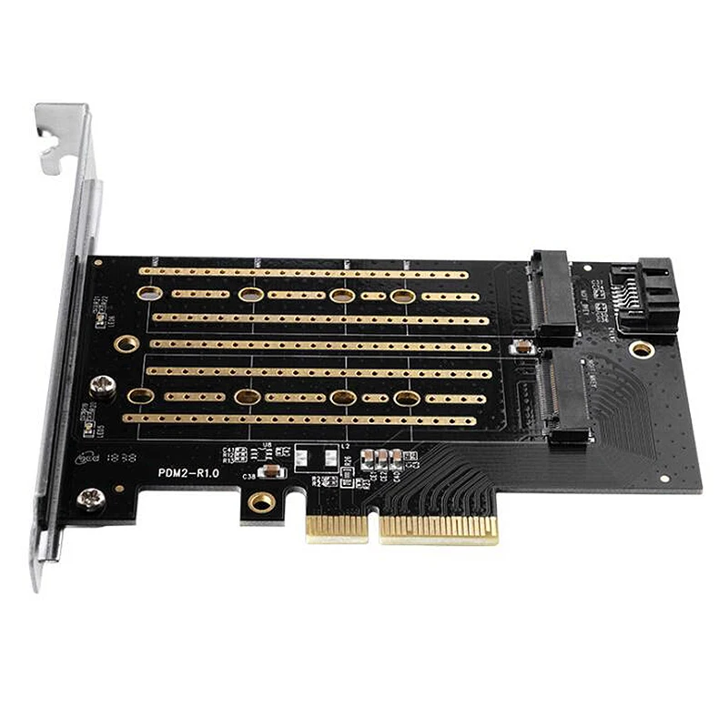 M.2 NVME к PCI E 3 0 X4 карта расширения два канала порта Поддержка и SATA протоколы 4 ТБ