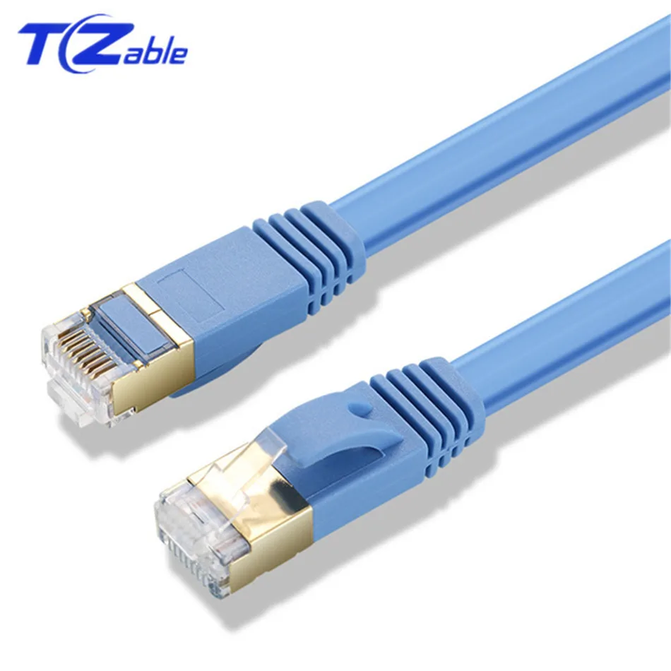 Ethernet кабель 5 м Cat7 черный белый зеленый синий RJ 45 Lan STP RJ45 сетевой патч корд для