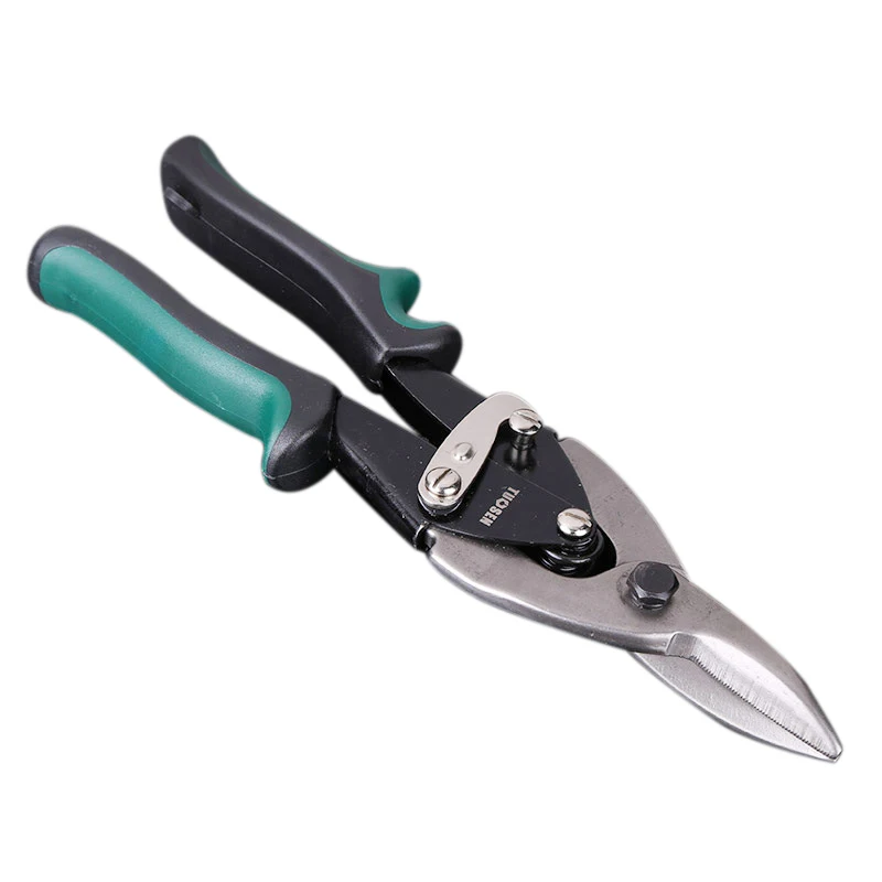 

THGS Tuosen 25Cm/ 10 inch Aviation Tin Snips Metal Sheet Scissors Iron Plate Cutter Sheasr Household Tool Industrial Industry
