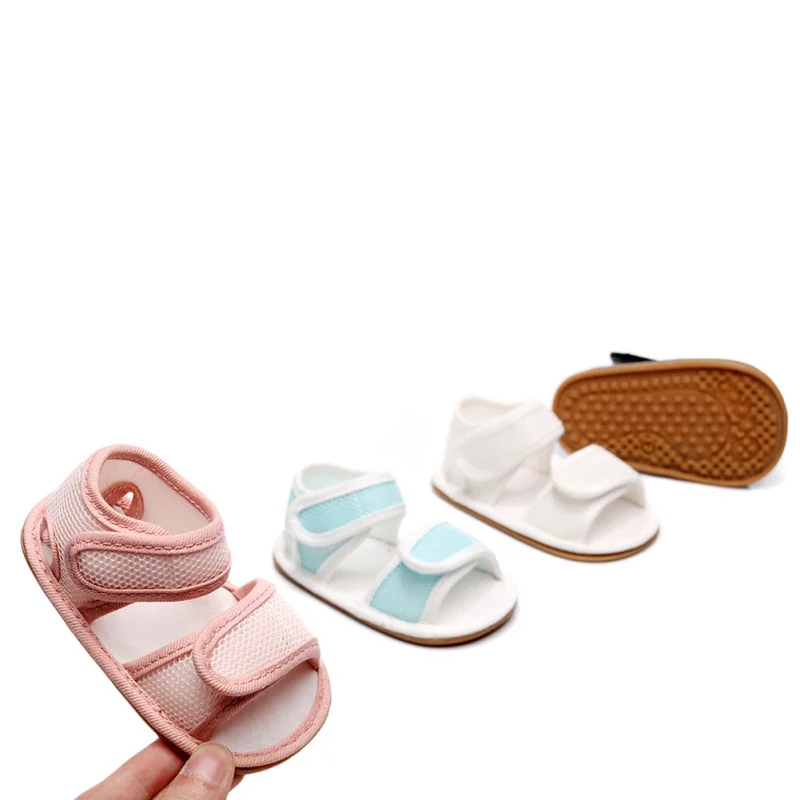

New Arrivals Summer Baby Girls Breathable Mesh Rubber Sole Soft Bottom Shoes Boys Baby Toddler Sandals Princess Shoes