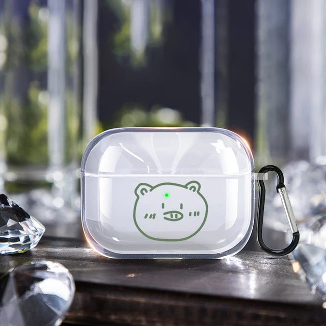 Creative Clear Case For Apple AirPods 3rd Generation (2021) Case with Keychain Compatible with AirPods 3 Cover - LED Visible Style-5