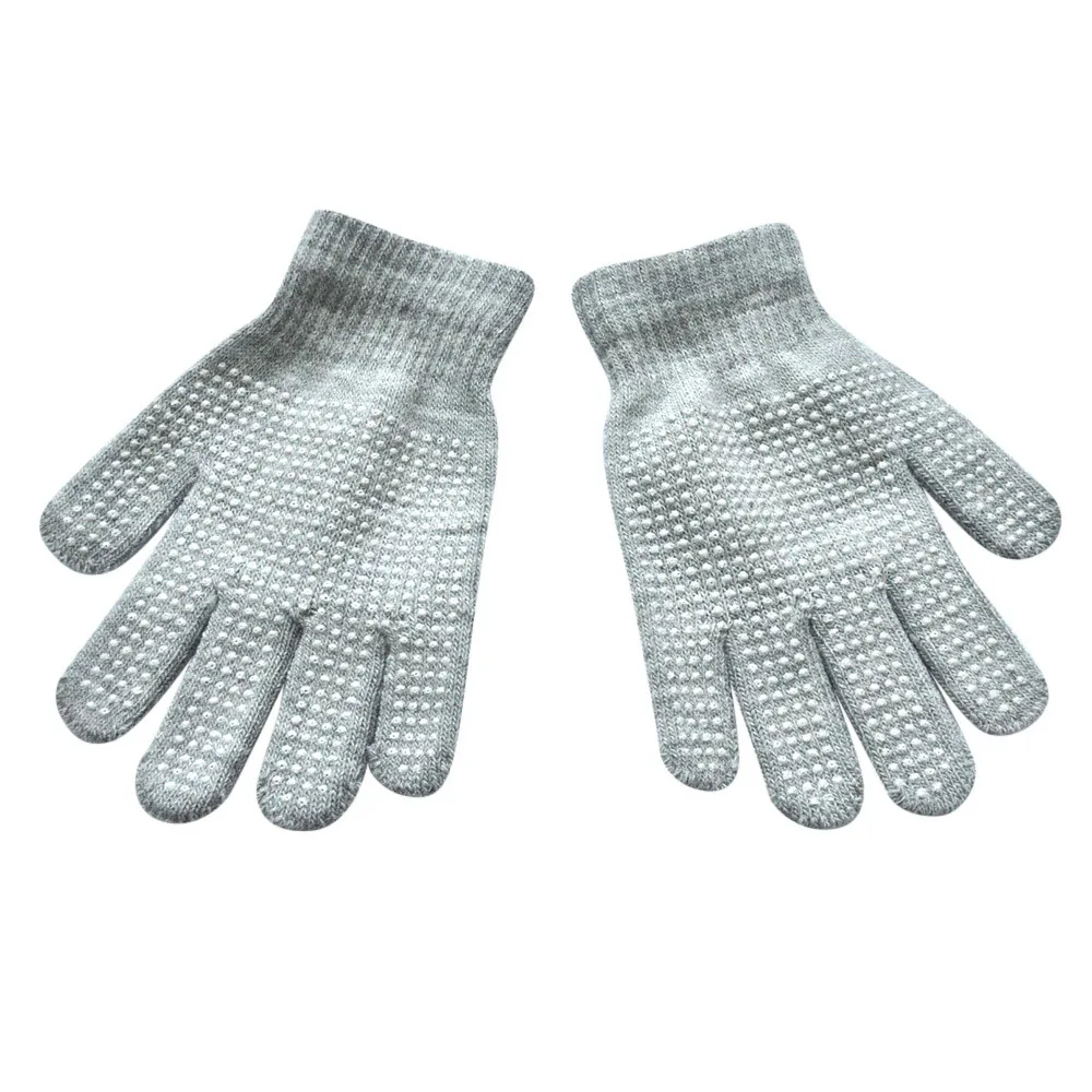 Mittens Guantes New Winter Warm Magic-Stretch Glove Kids Size Colorful Set Knit Gloves Хлопчатобумажные перчатки