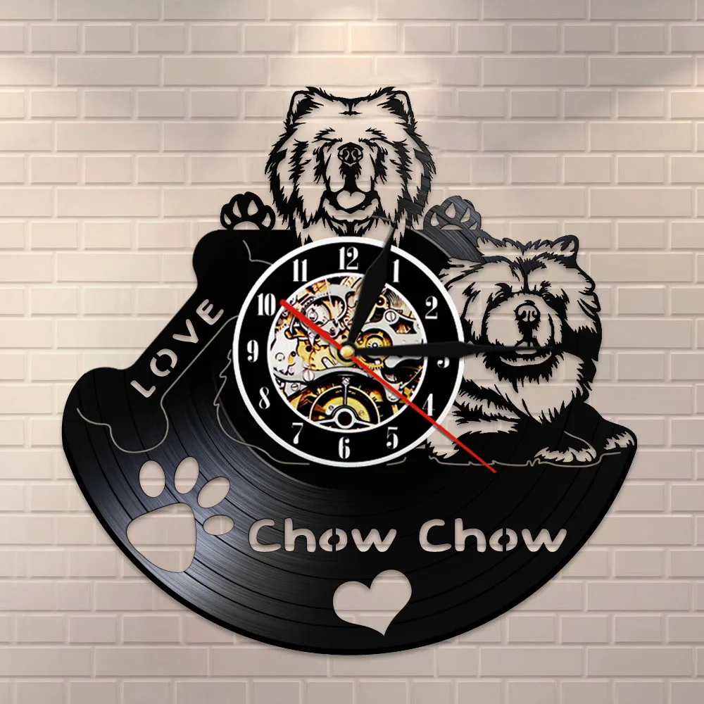 Настенные часы Chow с виниловой пластиной винтажные детские настенные Songshi Quan Chowdren