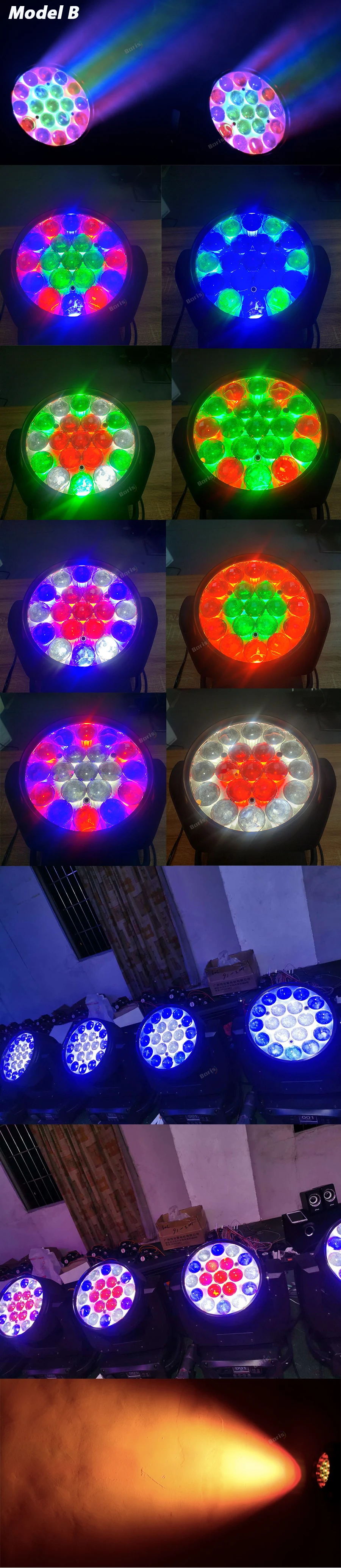 Dmx512 19X15W Led Wash Zoom Rgbw Moving Head Light Stage Spotlight For Dj Lights Nightclub Disco Zoom LED Moving Head Wash Light7的副本3