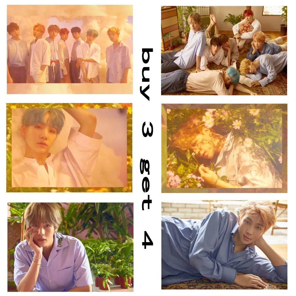 

kpop bangtan boys Posters Map of the Soul Persona Clear Image Wall Stickers Home Decoration High Quality Prints RM Coated Paper
