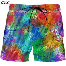 CJLM, летние мужские шорты в стиле хип-хоп с красочными чернилами, прямые поставки с фабрики, дизайн, Прямая поставка