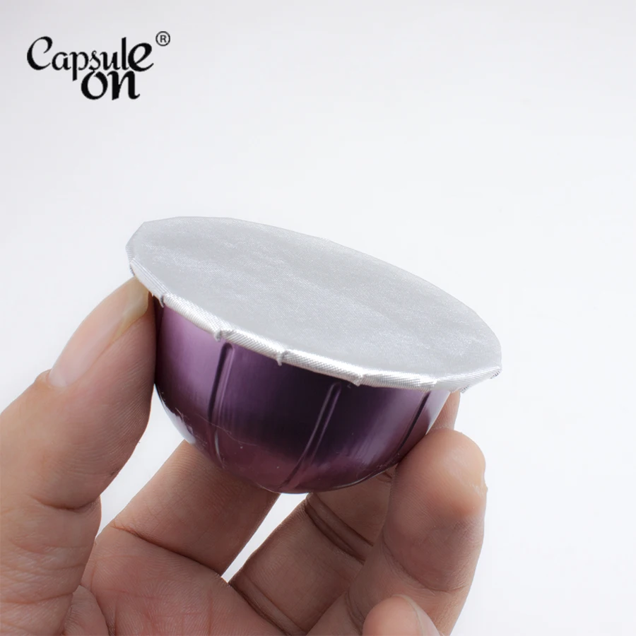 CAPSULONE многоразовая Алюминиевая Фольга Наклейка совместима с Nespresso Vertuoline/капсулы