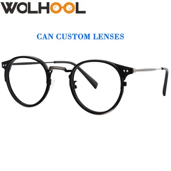 

Round Glasss frame Fake lens glasses (+8.00~-8.00)Prescription Glasses Optical Myopia Hyperopia Eyeglasses Retro Clear lenses