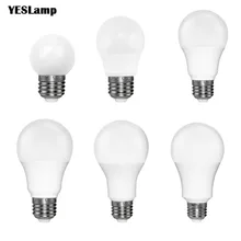 Светодиодная лампа E27 E14 SMD 2835 3 Вт 5 Вт 9 Вт Bombillas лампа cfl ампула 220 В Точечный светильник Лампада диод домашний декор энергосберегающий