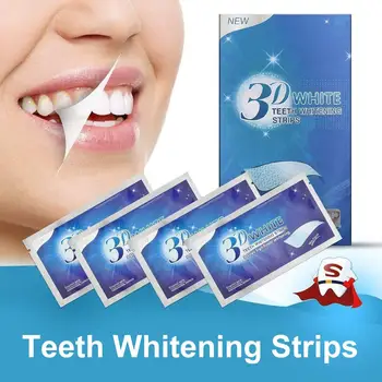 

14/ 28Pcs Advanced Teeth Whitening Strips Stain Removal for Oral Hygiene Clean Double Elastic Dental Bleaching Strip