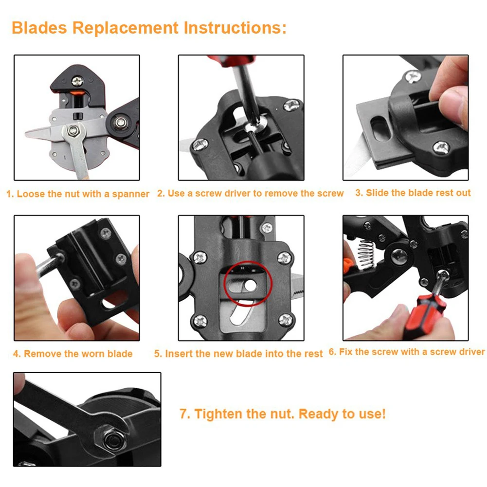 Garden Supplies Grafting Tool Set Fruit Tree Cutting Shears Pruning Secateurs Scissors Grafting Tool Portable Durable