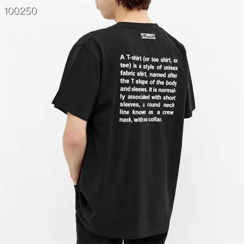 T Shirt Text Foam Printing Men 