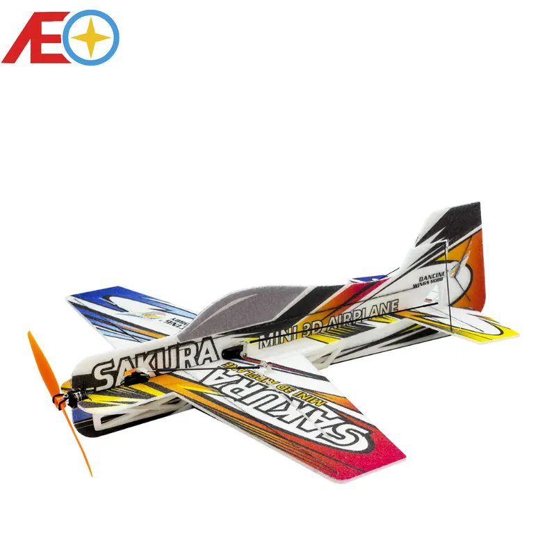 New EPP Foam Micro 3D Indoor Airplane SAKURA Lightest plane KIT (UNASSEMBLED )RC airplane RC MODEL HOBBY TOY HOT SELL RC PLANE