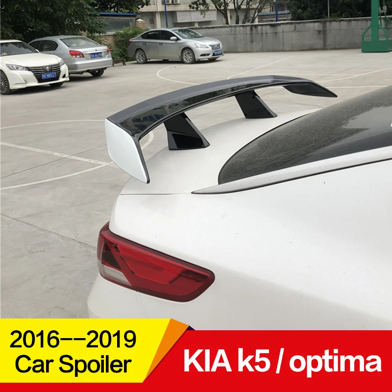 Использовать для KIA k5/спойлер Optima 17 18 19 лет ABS пластик Материал заднее декоративное крыло EX стиль GT Спортивные Аксессуары