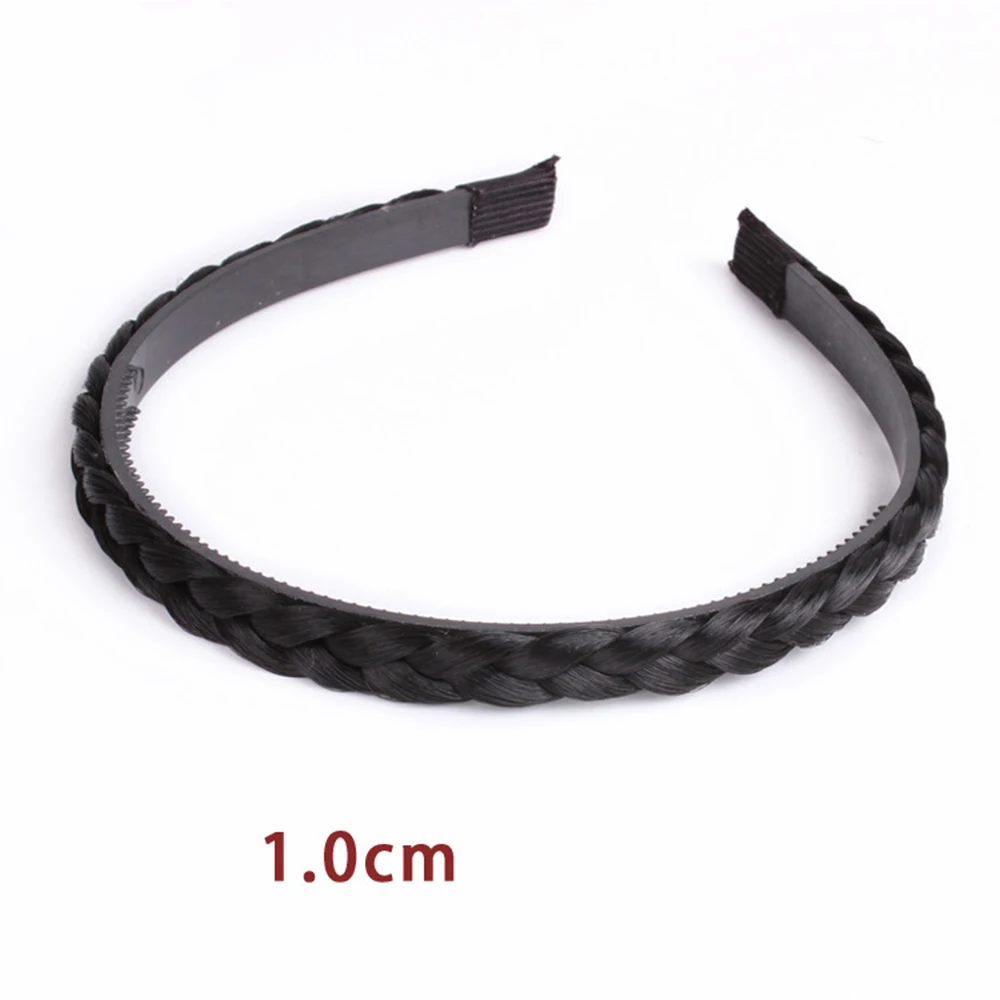 designer hair clips New Hair Accessories Simulation Synthetic Hair Plaited Headband Elastic Hair Band Double Braided Headwear Hair scrunchy Headband alice headband Hair Accessories