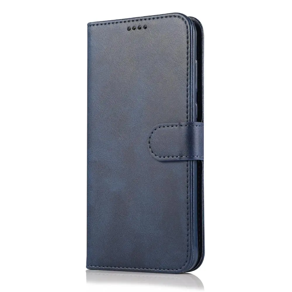 Blue Кожаный чехол-книжка чехол для huawei P Smart Z Coque для huawei Honor 9 10 10i 20 Lite Y5 Y6 Y7 Y9 P20 P30 Lite рro чехол - Цвет: Blue