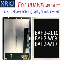 Oryginalny LCD 10.1 cal Huawei MediaPad M5 Lite LTE 10 BAH2-L09C BAH2-L09 BAH2-W19C BAH2-L09 z wyświetlaczem Lcd montaż