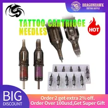 Горячая 10 шт одноразовый полуперманентный макияж татуировки картридж иглы RL татуировки пистолета поставки 1RL/3RL/5RL/7RL/9RL/11RL-0-10