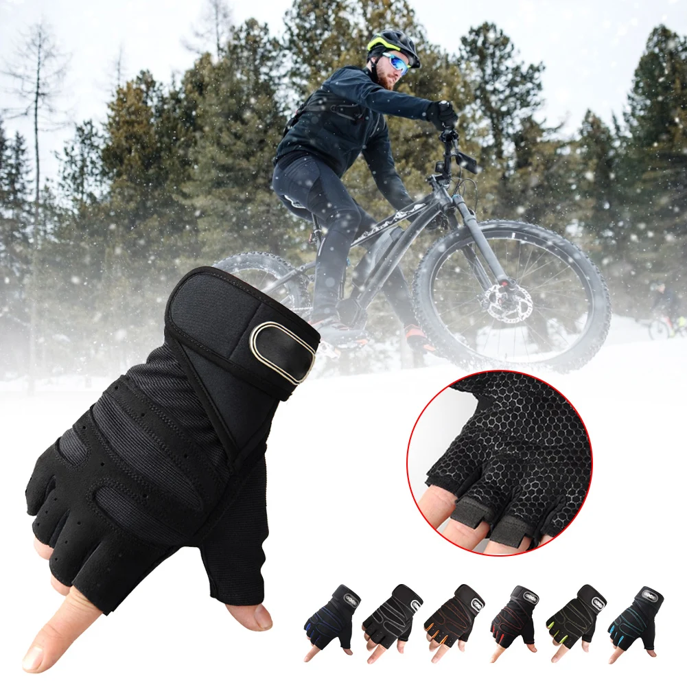

1 Pair Gym Gloves Fitness Fingerless Exercise Weight Lifting Gloves Body Building Training Sports Sport Workout Glove For Unisex
