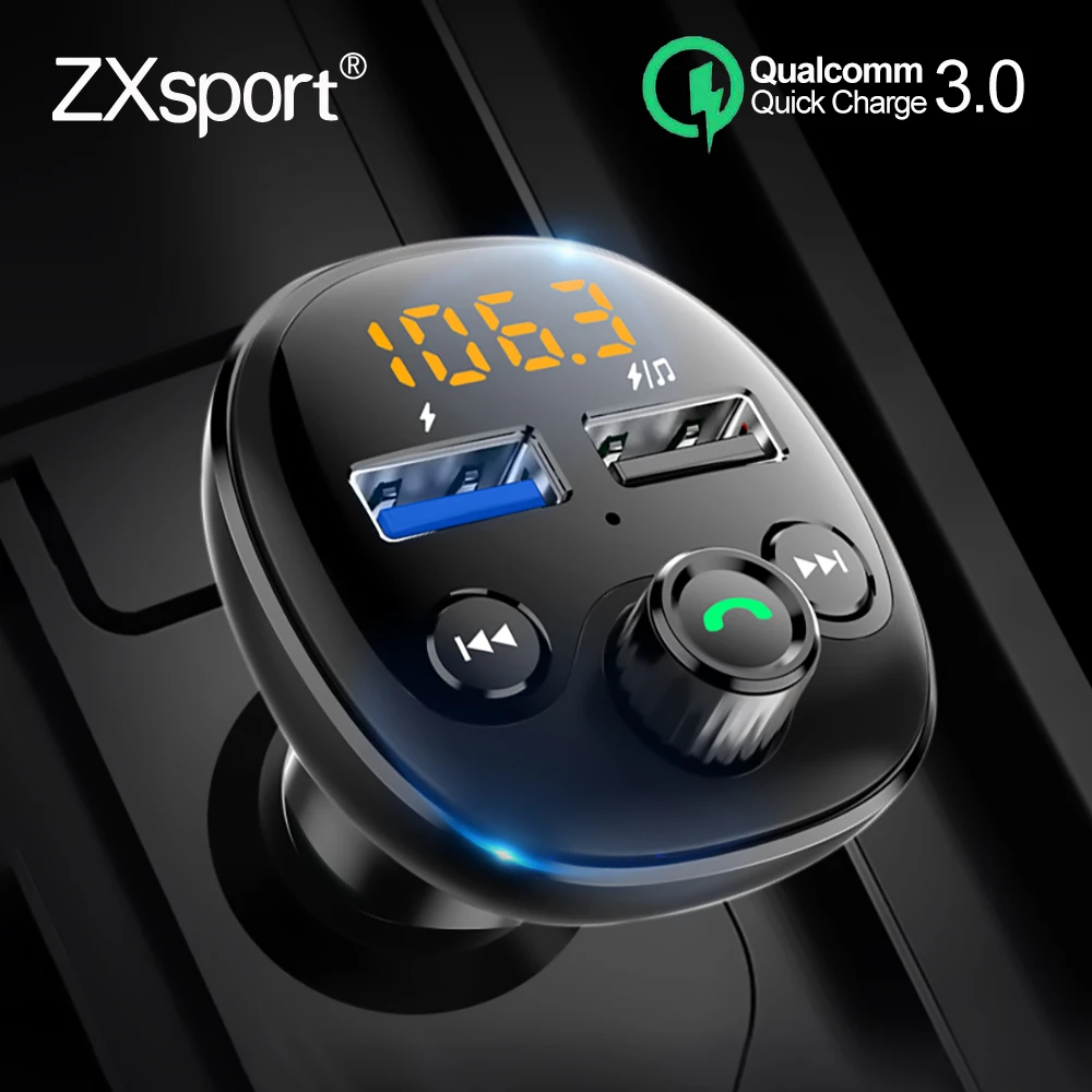 Автомобильный FM передатчик с MP3 плеером Bluetooth Quick Charge 3 0 QC для Peugeot 307 206 308 407 207 3008 2008