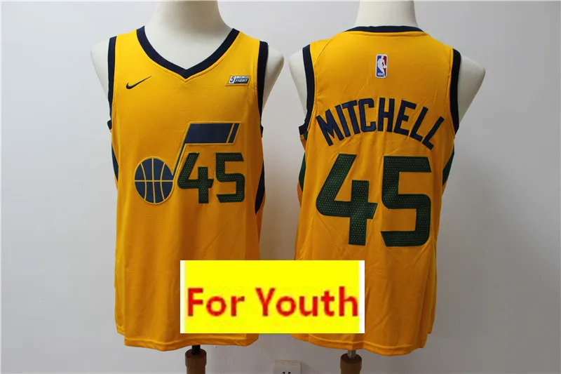 Юта Youth baskeball#45 Donovan Mitchell Детские майки