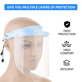 

1 pcs Kitchen Oil Splash Protective Mask Lady Cooking Anti-smoke Masks Plastic Transparent Protect shield Screen drop ship