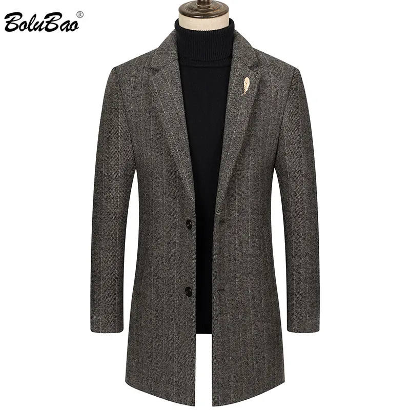 BOLUBAO Brand Winter Men Wool Blends Coats Quality Brand Men's Fashion Casual Long Section Overcoat Thick Warm Wool Coat BOLUBAO Brand Winter Men Wool Blends Coats Quality Brand Men's Fashion Casual Long Section Overcoat Thick Warm Wool Coat