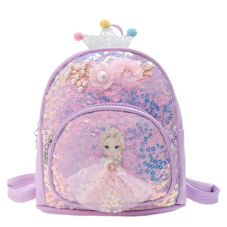 Tanie Disney Frozen Elsa plecak moda Glitter tornister szkolny dziewczyny śliczne