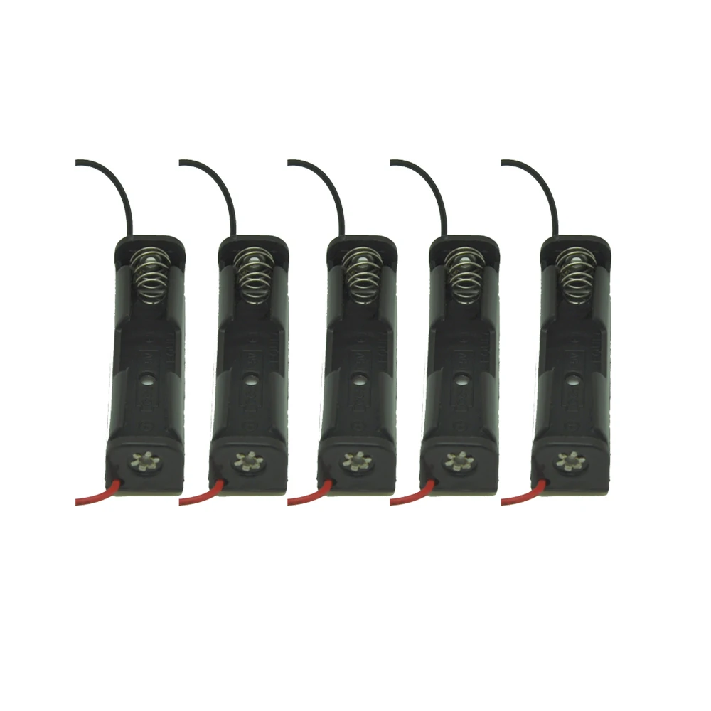 

20 Pcs Single Side 1 x 1.5V AAA 1xAAA 1 X AAA 1 Cell AAA Battery Case Holder Case Black