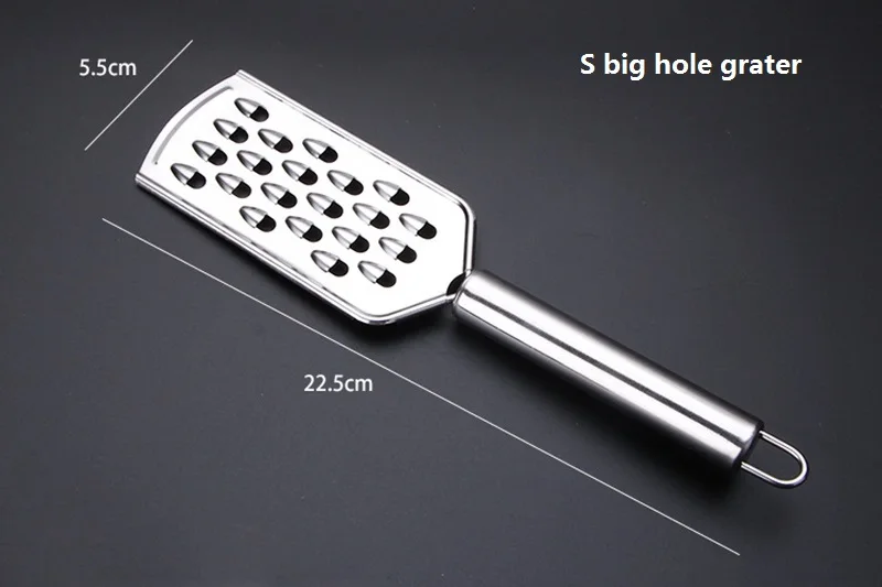S big hole grater 21 шт., кухонный гаджет для овощей и фруктов, Овощечистка, терка, резак для чеснока, измельчитель для сыра, нож для пиццы, лопатка для торта, инструменты для выпечки - Цвет: S big hole grater