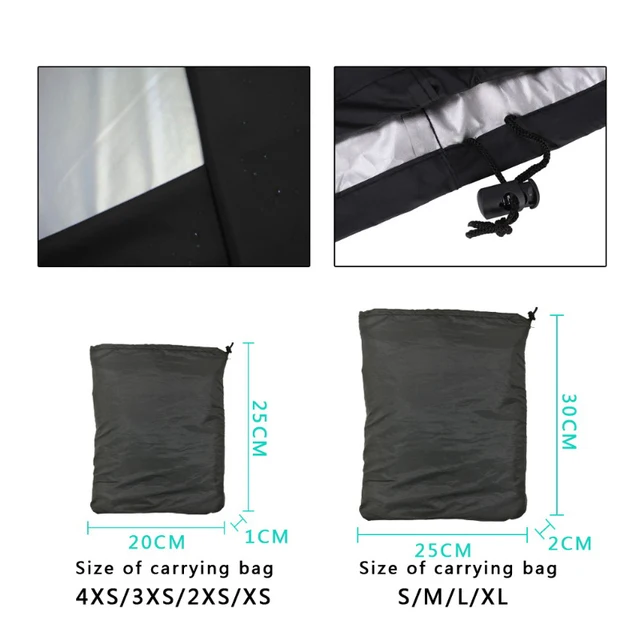 Bbq Borító Weber Nagy Teherbírású Kültéri Fekete Vízálló Grill Védő Kerek Téglalap Kerti Kiegészítő - Image 3