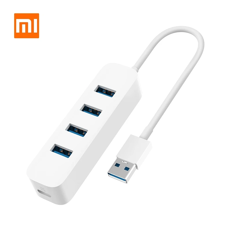 Xiaomi USB3.0 концентратор мульти 4 порта сплиттер с тип-c зарядкой для MacBook Surface Pro 6 PC Компьютерные аксессуары usb-хаб для планшета