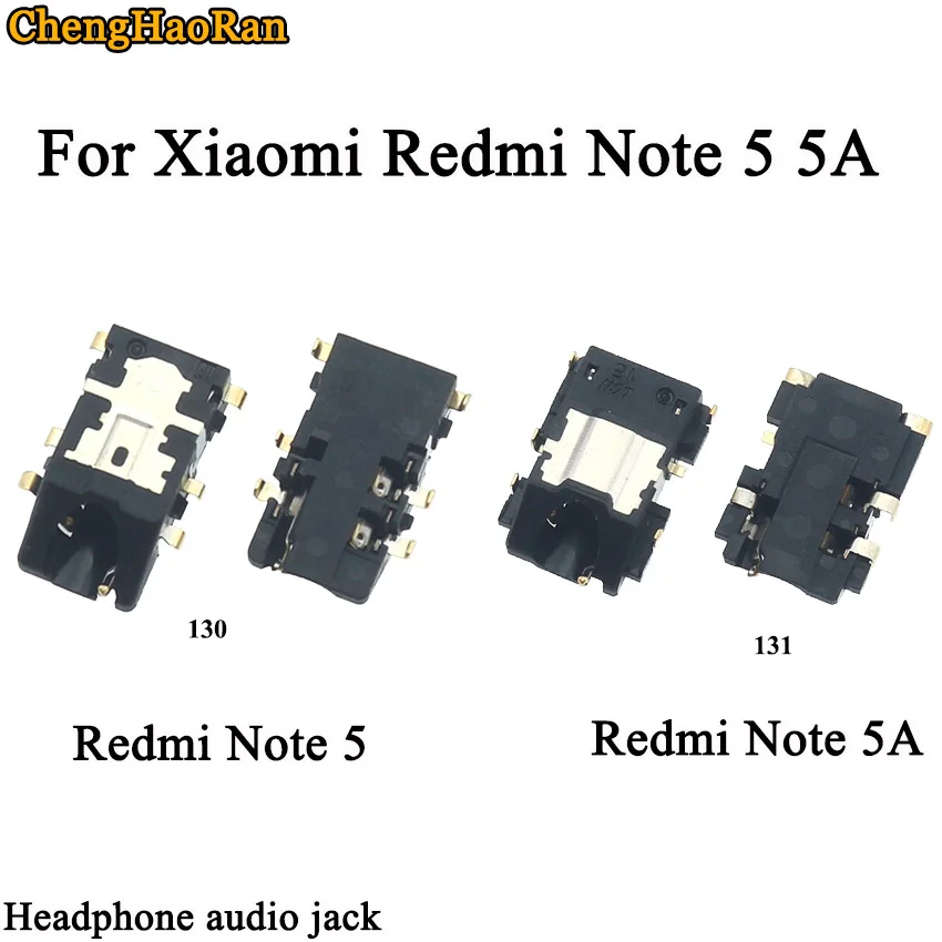 ChengHaoRan 2 шт./лот Наушники разъем для наушников аудио flex Xiaomi Redmi Note 5 5A | Компьютеры и