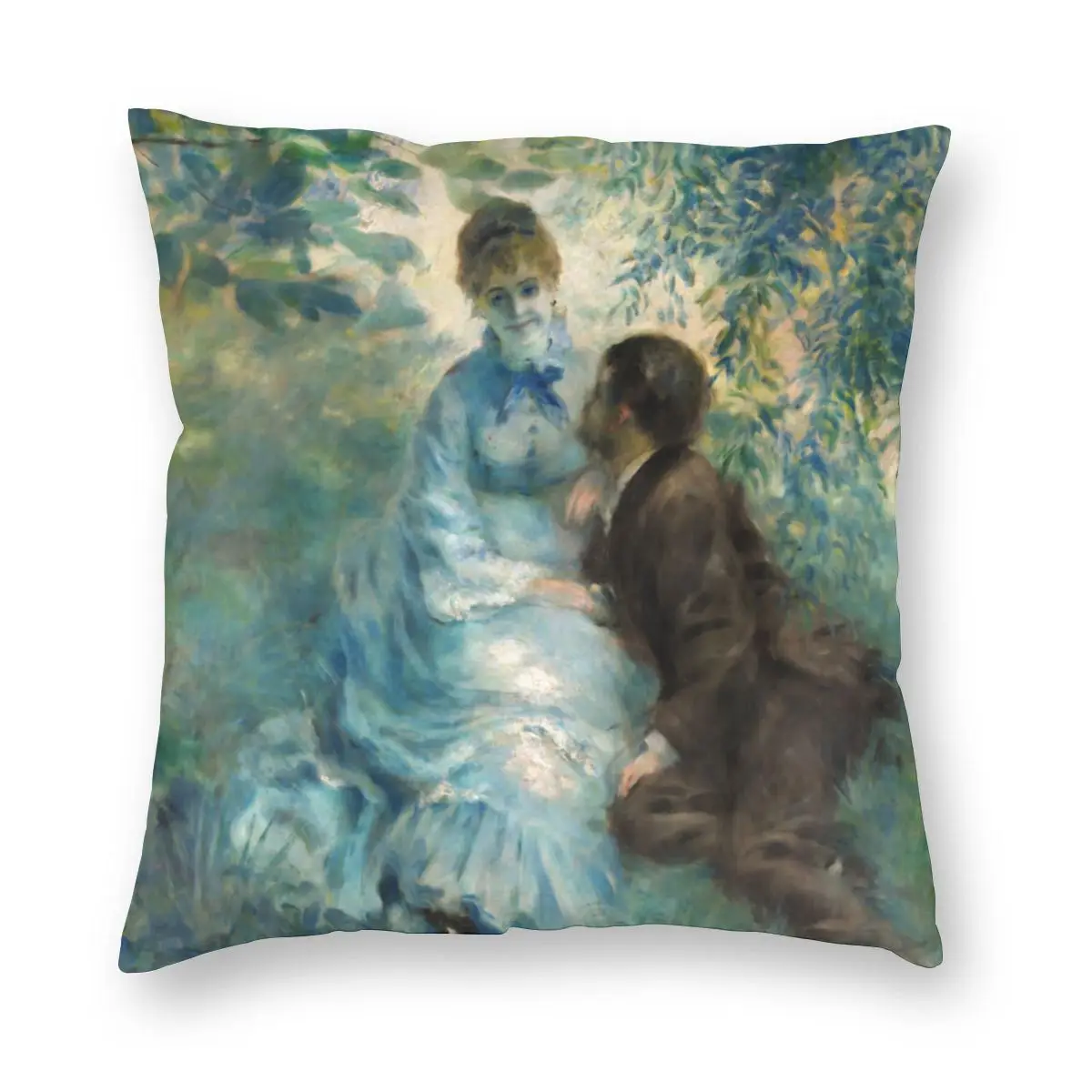 

Auguste Renoir Lovers Pillowcase Decoration Art Artist Paintings Cushions Throw Pillow for Living Room Double-sided Printing