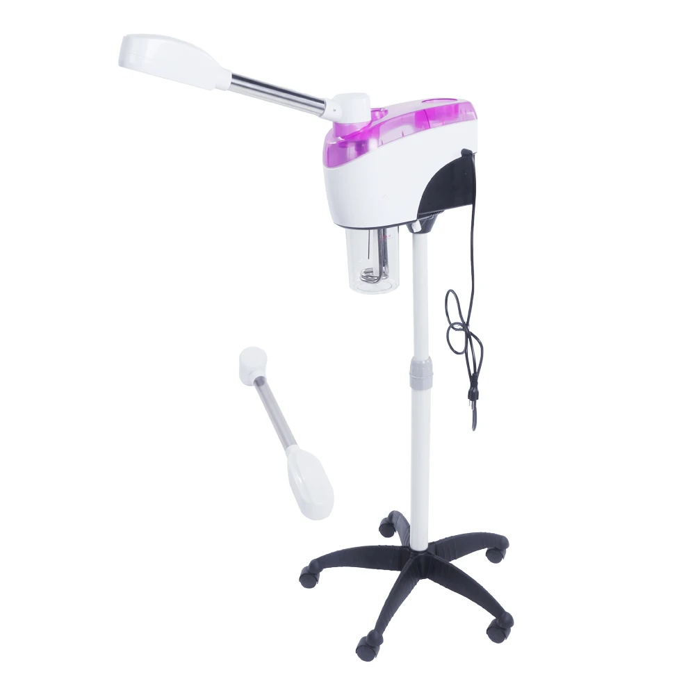 

US Plug Double Tube Ionic Spraying Machine Facial whiten Moisturizing Steamer Salon Spa Ozone Steaming Skin Care Machine