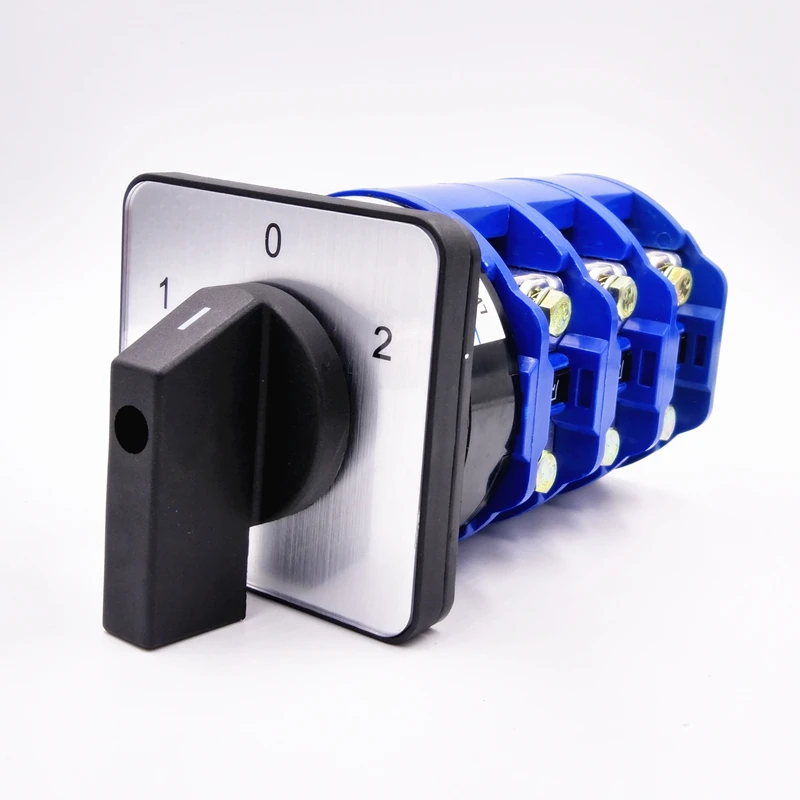 

1PCS Ui 660V Ith 160A ON/OFF/ON 3 Position Rotary Cam Changeover Switch