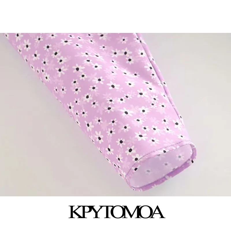 Женская укороченная блузка KPYTOMOA винтажная эластичная с оборками и бантом