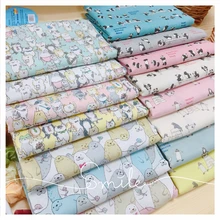 Мультяшная Милая ткань «сделай сам» Лоскутная работа ткань, набивка ткани голова импортируется из Японии Кока Чистый хлопок двухслойная марля