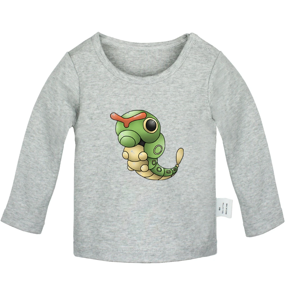 JcBabyYG944C Футболки для новорожденных с рисунком покемона, катерики, метапода, Weedle Alakazam, м-р МИМ, однотонные футболки с длинными рукавами для малышей - Цвет: JcBabyYG944C