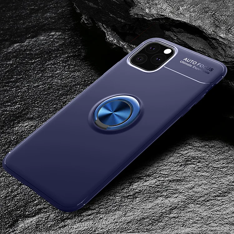Blue-Blue ring 50 DHL противоударный Кронштейн кольцо чехол для iphone 11 XI X XR XS Max полный Чехол для iphone 7 8 6 PLus Мягкий силиконовый держатель чехол - Цвет: Blue-Blue ring
