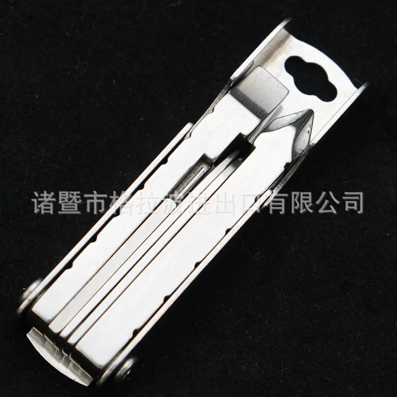 Camping Outdoor Portable Mini Folding Multi Function nail clippers keyring Knife Screwdriver Pocket Tool Set fashion Keychain