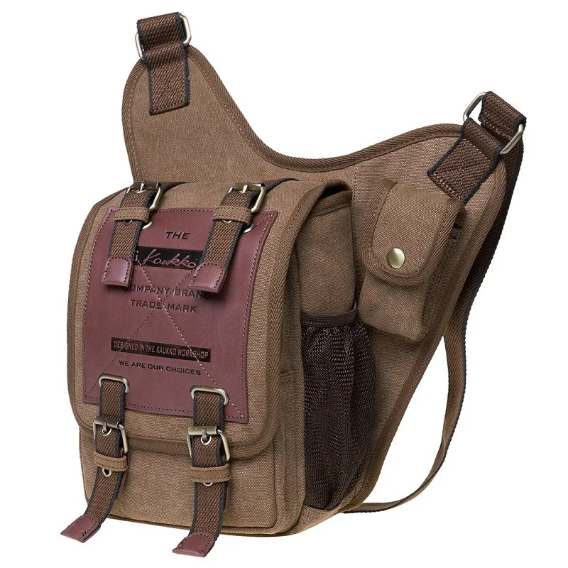 Mens Vintage Canvas Shoulder Messenger Bag Sling School Bags