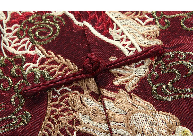 Китайский стиль Тан костюм Emboridery Dragon блузка Hanfu длинный рукав куртка традиционная китайская одежда для мужчин Новогодняя одежда