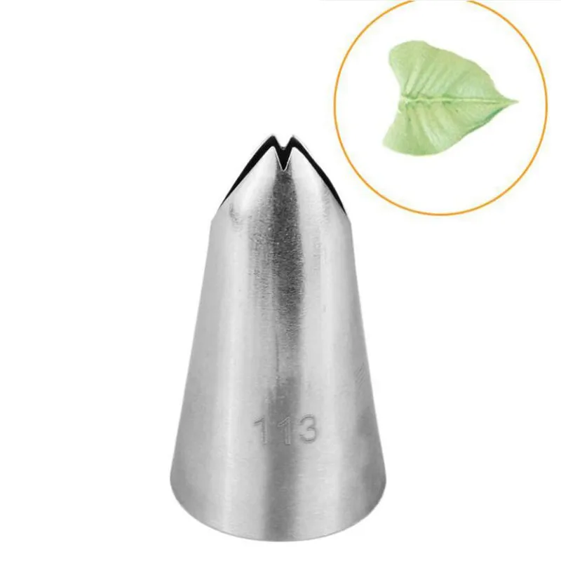 

#113 Leaf Piping Nozzle Icing Tip Pastry Tips Cup Cake Decorating Baking Tools Bakeware Create Leaves Large Size