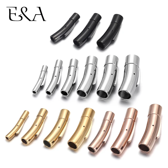 Stainless Steel Jewelry Making Accessories  Magnetic Clasps Leather  Bracelets - Jewelry Findings & Components - Aliexpress